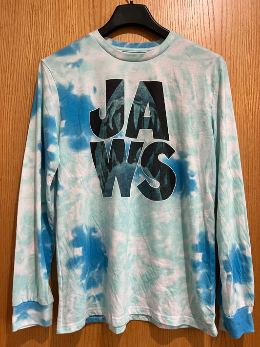 Jaws • Long Sleeve • Tie Dye • Blue • L • Preowned