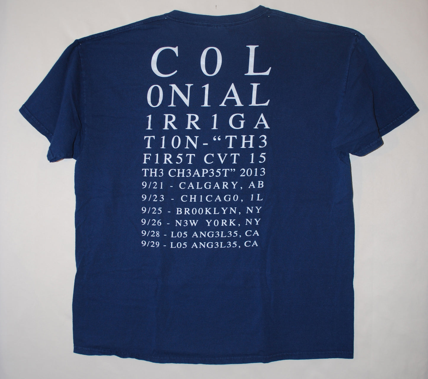 Carcass • Colonial Irrigation Tour • 2013 • Navy Blue • XL • Preowned