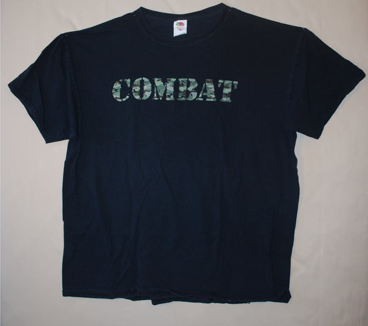 Combat Records • Camo Logo • Black • XL • Preowned