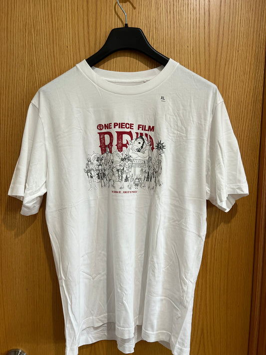 One Piece Film • RED • White • XL • Preowned