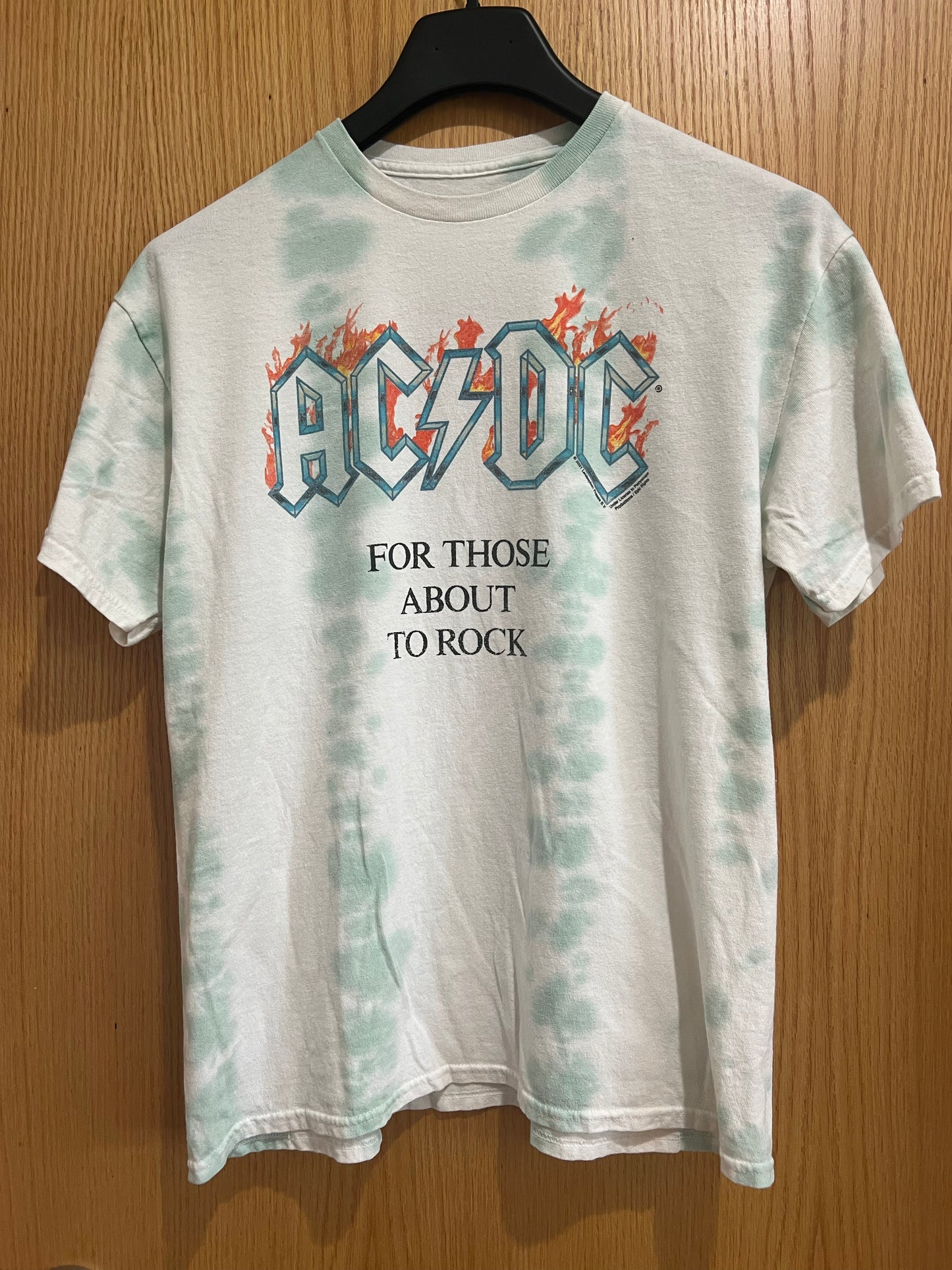 AC/DC • For Those About to Rock • Tie-dye • M • Preowned