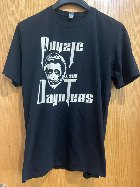 Fonzie and the Dago Tees • Black • XL • Preowned