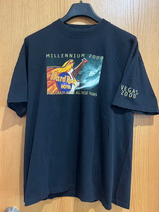 Hard Rock Hotel • Millennium • Vegas • 2000 • Black • XL • Preowned