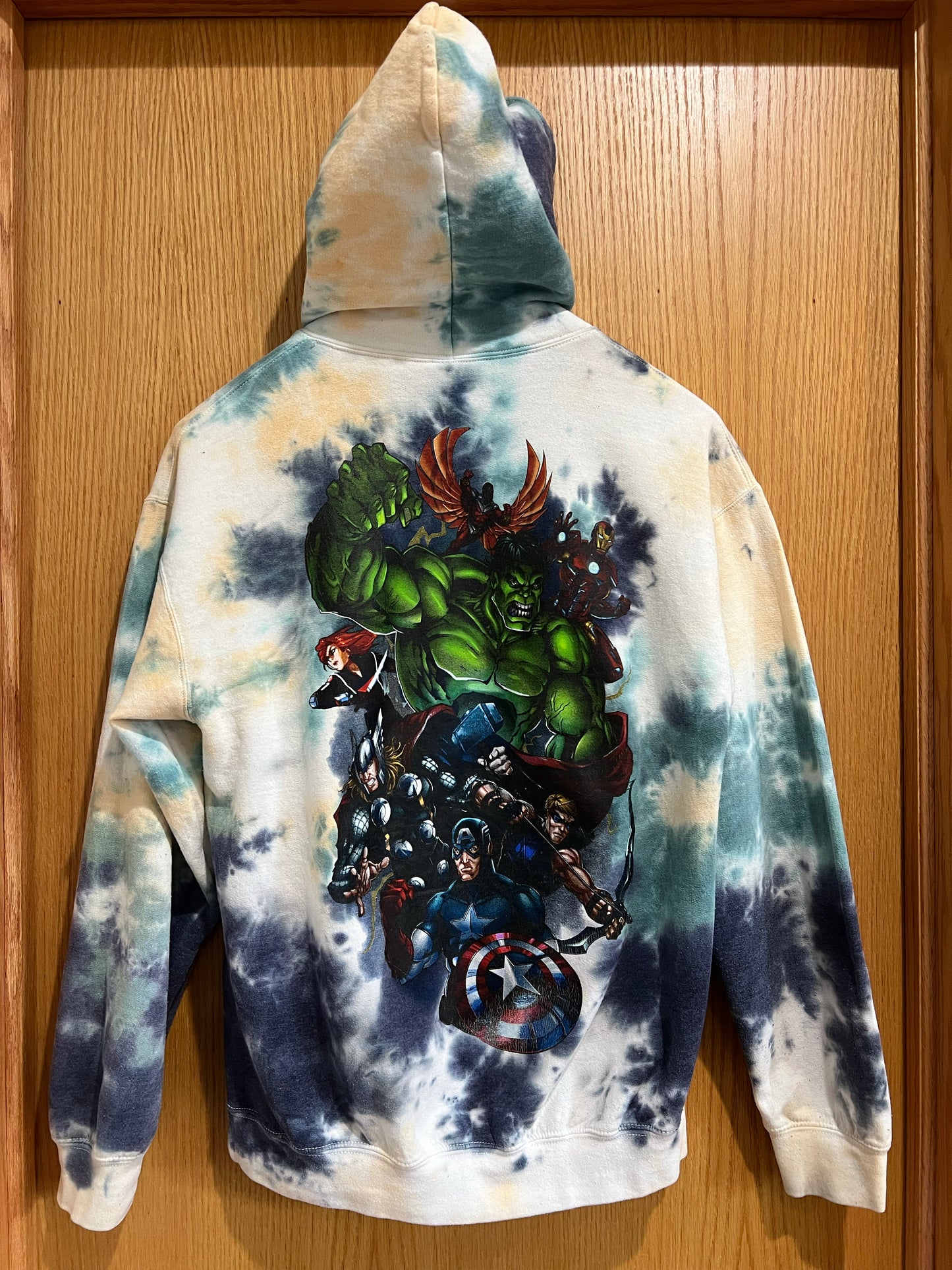 Marvel • Hulk and The Avengers • Hoodie • Tie-Dye • M • Preowned