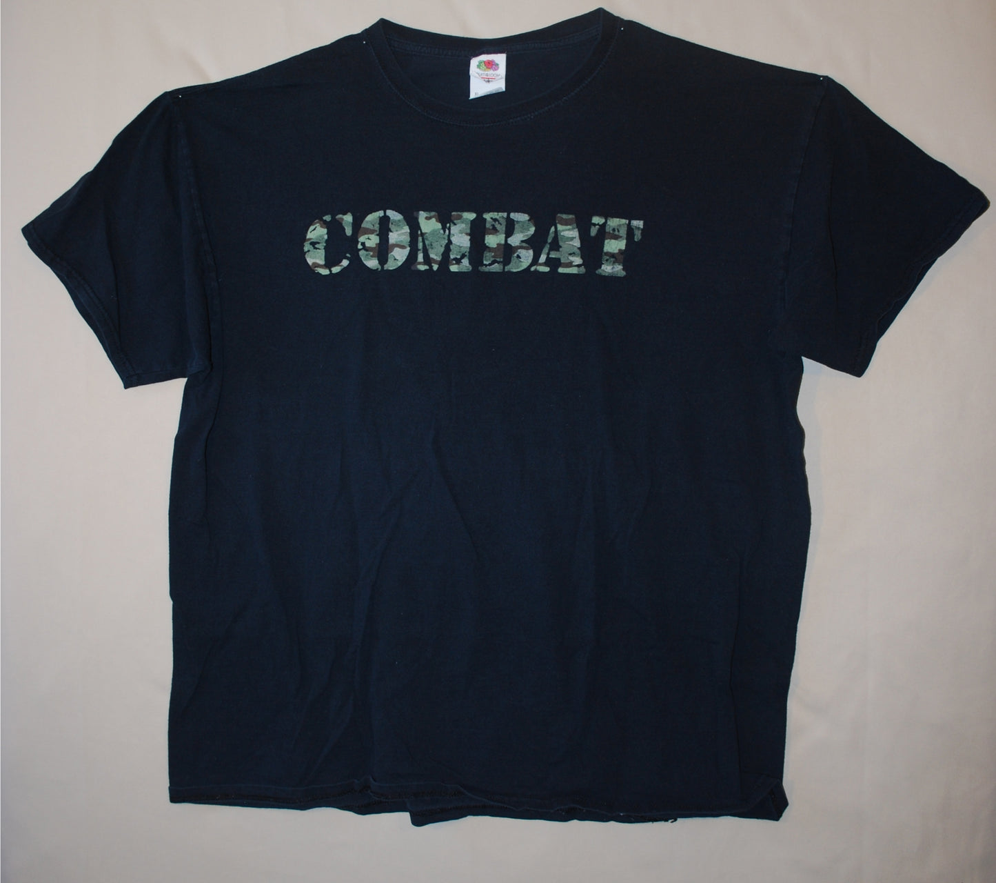 Combat Records Camo Logo Black XL Preowned